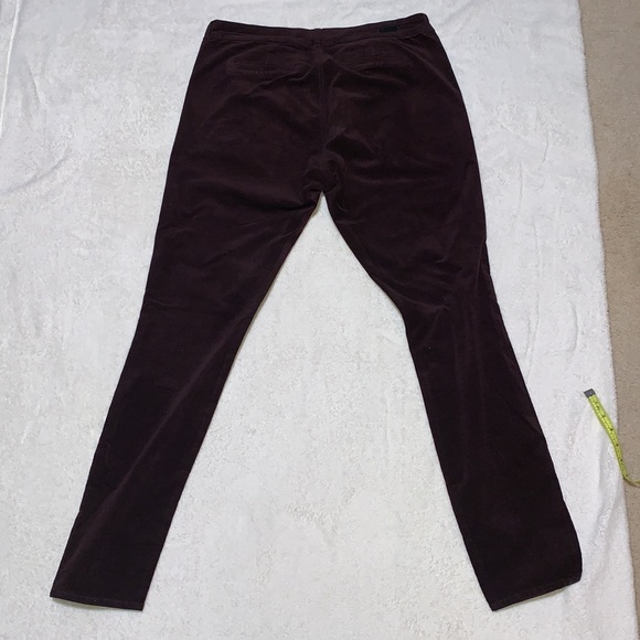 Kut from the Kloth Velveteen trouser velvet purple plum pants size 16 - Picture 6 of 16